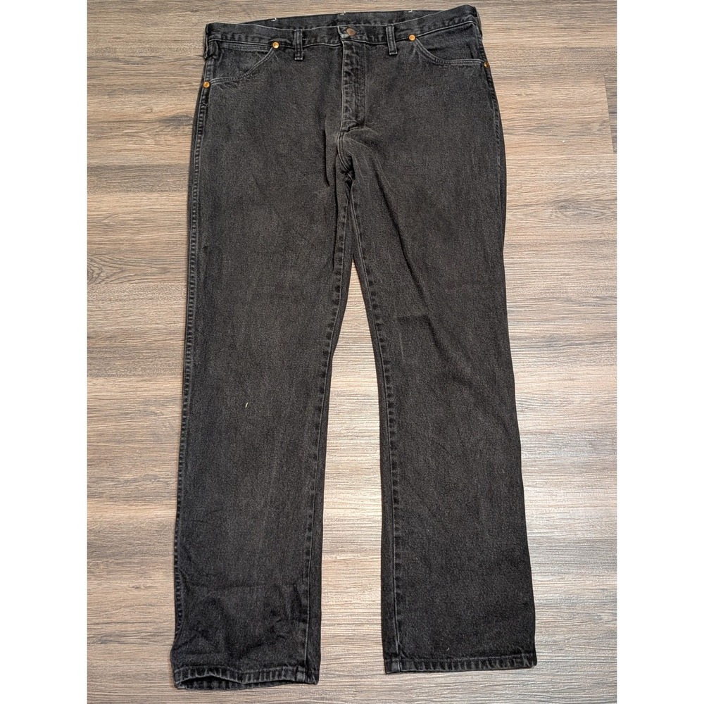 Wrangler 13MWZWK Black Cowboy Cut Jeans Mens 38x32 Made in USA‎ Vintage Denim